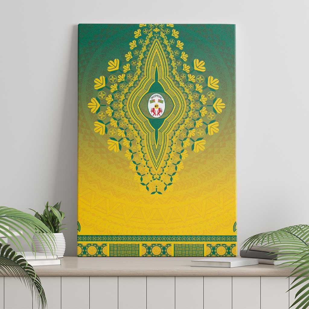 Afro Togo Canvas Wall Art African Dashiki Style - African Pride