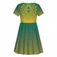 Personalized Afro Togo Kid Short Sleeve Dress African Dashiki Style - African Pride