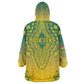 Personalized Afro Togo Kid Wearable Blanket Hoodie African Dashiki Style - African Pride