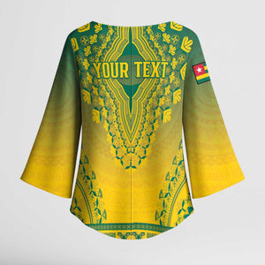 Personalized Togo African Dashiki Kimono Sleeve Blouse