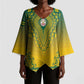 Personalized Togo African Dashiki Kimono Sleeve Blouse