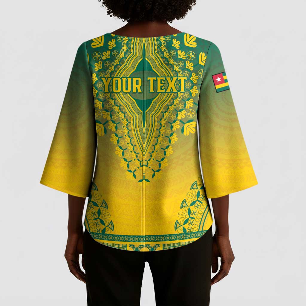 Personalized Togo African Dashiki Kimono Sleeve Blouse
