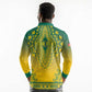 Personalized Afro Togo Long Sleeve Polo Shirt African Dashiki Style - African Pride