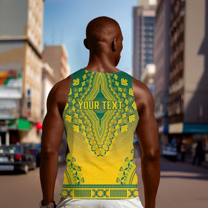 Personalized Afro Togo Men Tank Top African Dashiki Style - African Pride