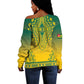 Personalized Afro Togo Off Shoulder Sweater African Dashiki Style - African Pride