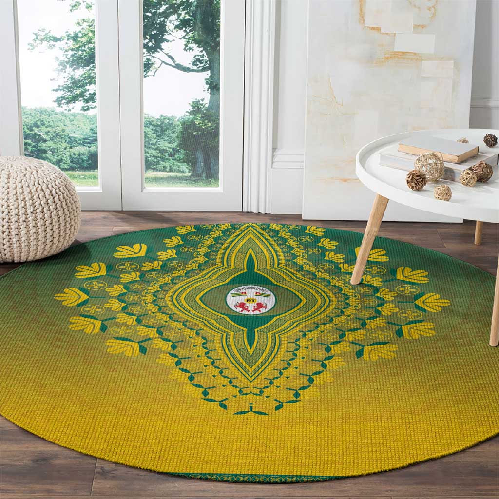 Afro Togo Round Carpet African Dashiki Style - African Pride