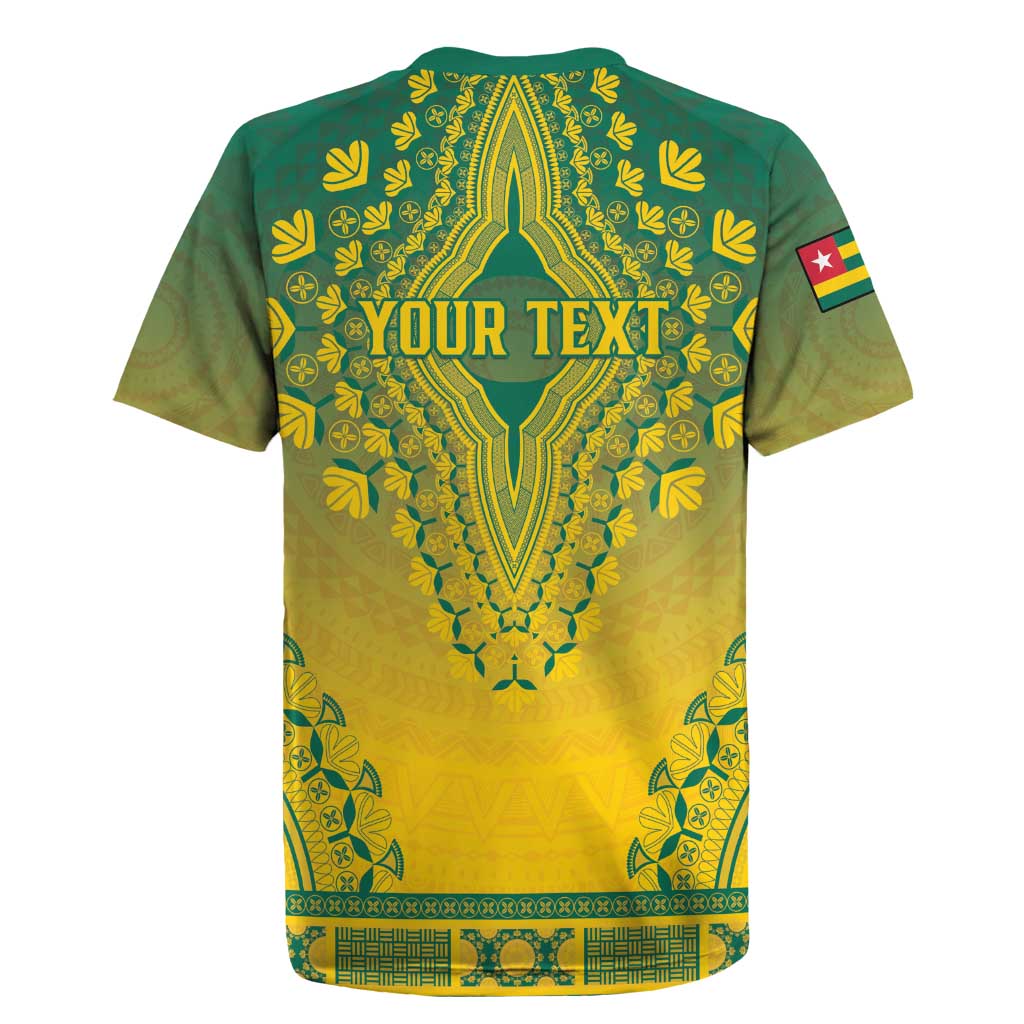 Personalized Afro Togo Rugby Jersey African Dashiki Style - African Pride