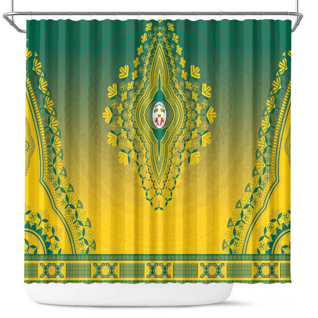 Afro Togo Shower Curtain African Dashiki Style - African Pride