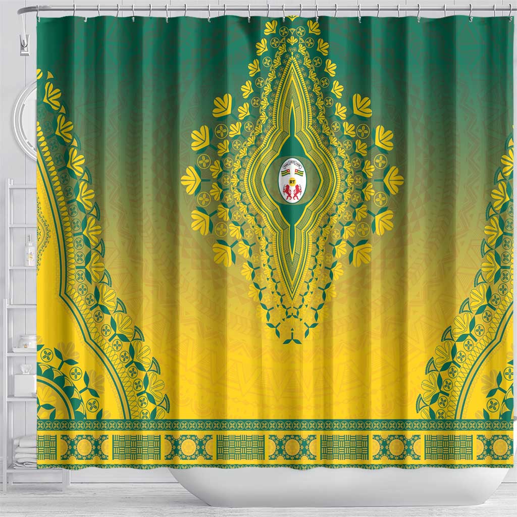 Afro Togo Shower Curtain African Dashiki Style - African Pride