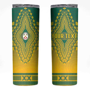 Personalized Afro Togo Skinny Tumbler African Dashiki Style - African Pride