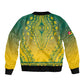Personalized Afro Togo Sleeve Zip Bomber Jacket African Dashiki Style - African Pride