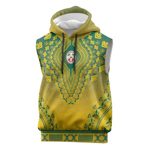 Personalized Afro Togo Sleeveless Hoodie African Dashiki Style - African Pride