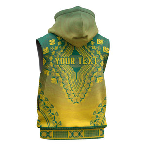 Personalized Afro Togo Sleeveless Hoodie African Dashiki Style - African Pride