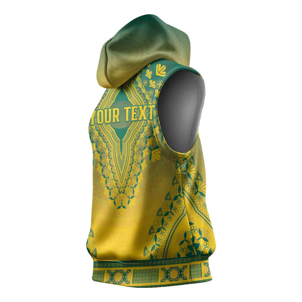 Personalized Afro Togo Sleeveless Hoodie African Dashiki Style - African Pride