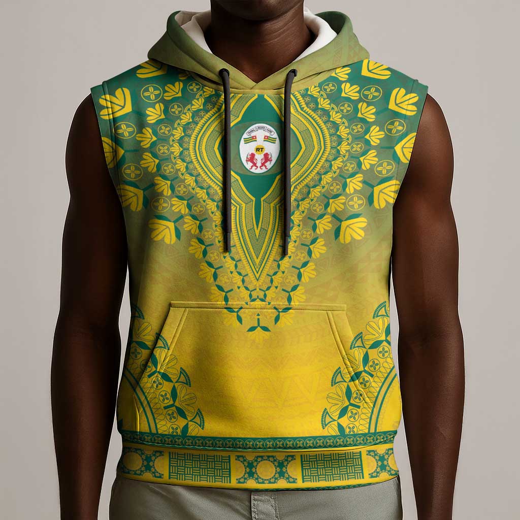 Personalized Afro Togo Sleeveless Hoodie African Dashiki Style - African Pride