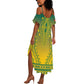 Personalized Afro Togo Summer Maxi Dress African Dashiki Style - African Pride