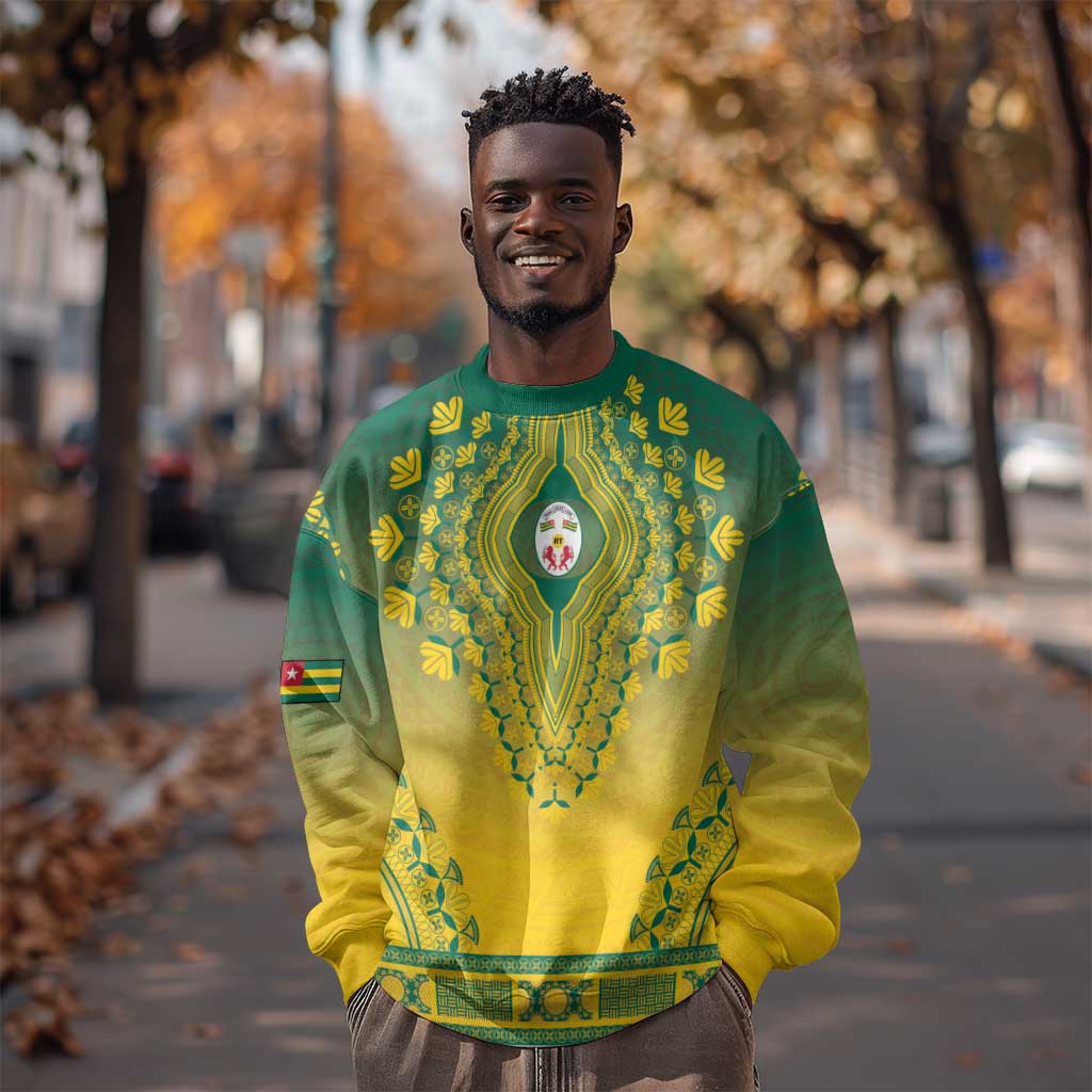 Personalized Afro Togo Sweatshirt African Dashiki Style - African Pride