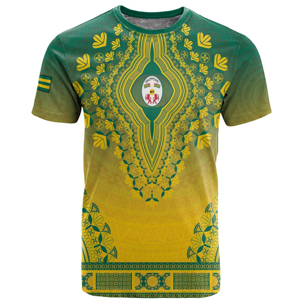 Personalized Afro Togo T shirt African Dashiki Style - African Pride