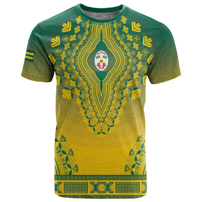 Personalized Afro Togo T shirt African Dashiki Style - African Pride