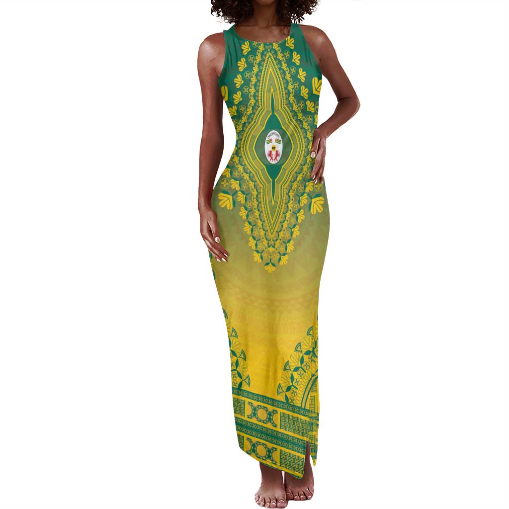 Personalized Afro Togo Tank Maxi Dress African Dashiki Style - African Pride