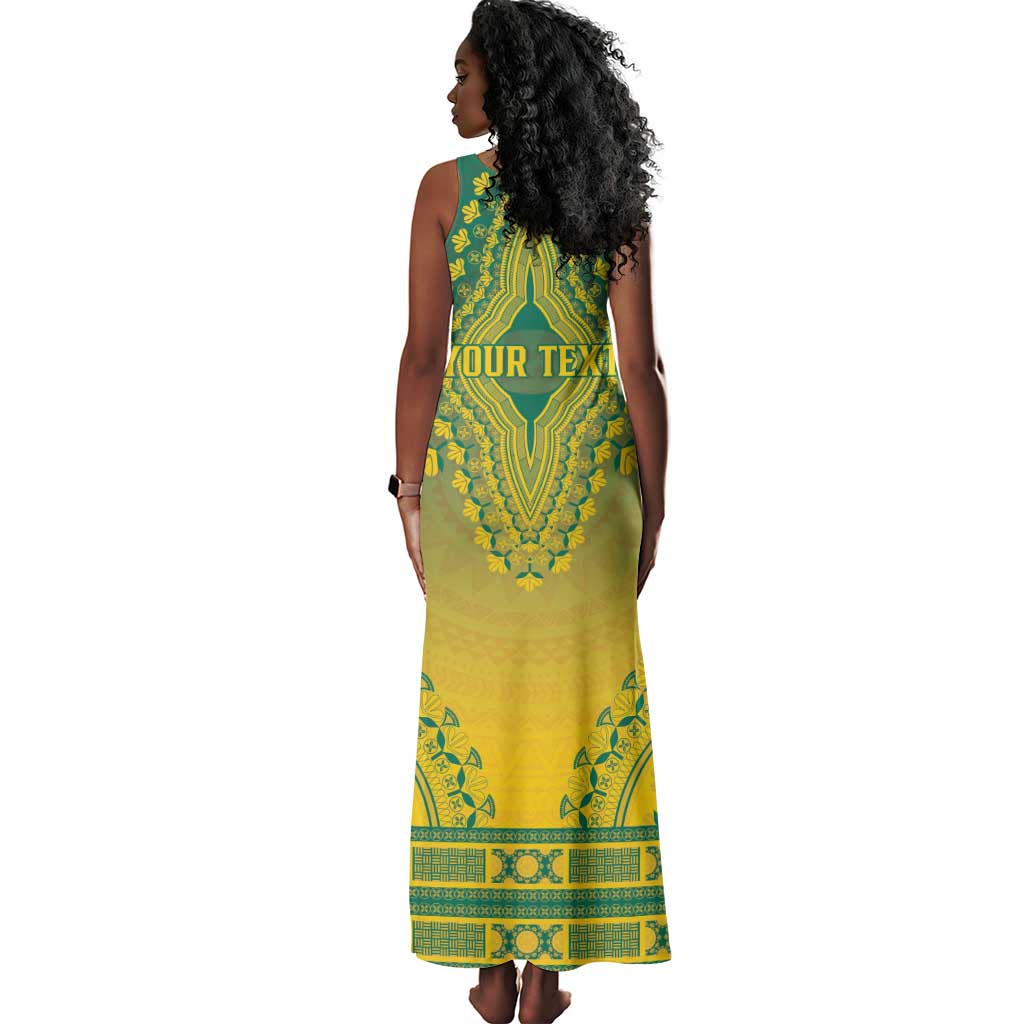 Personalized Afro Togo Tank Maxi Dress African Dashiki Style - African Pride