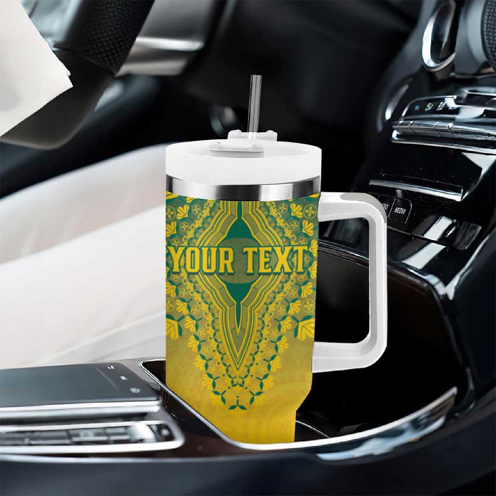 Personalized Afro Togo Tumbler With Handle African Dashiki Style - African Pride