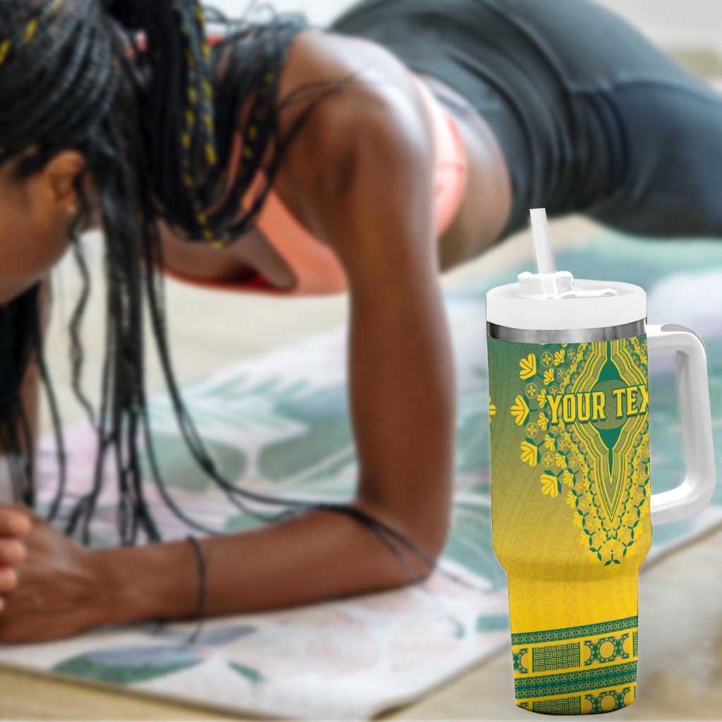 Personalized Afro Togo Tumbler With Handle African Dashiki Style - African Pride