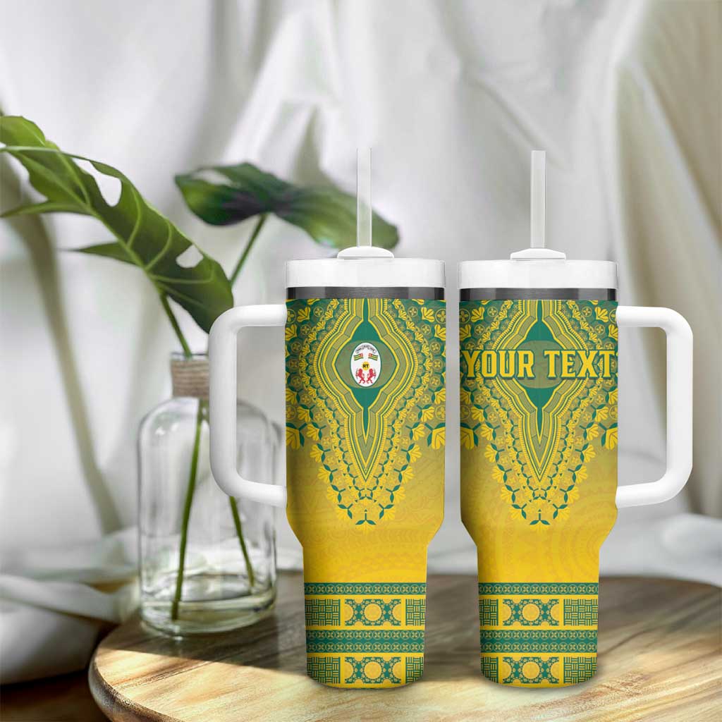 Personalized Afro Togo Tumbler With Handle African Dashiki Style - African Pride