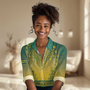 Personalized Afro Togo Women Casual Shirt African Dashiki Style - African Pride
