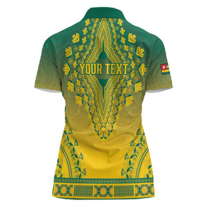 Personalized Afro Togo Women Polo Shirt African Dashiki Style - African Pride