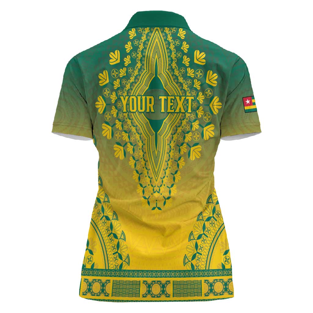 Personalized Afro Togo Women Polo Shirt African Dashiki Style - African Pride