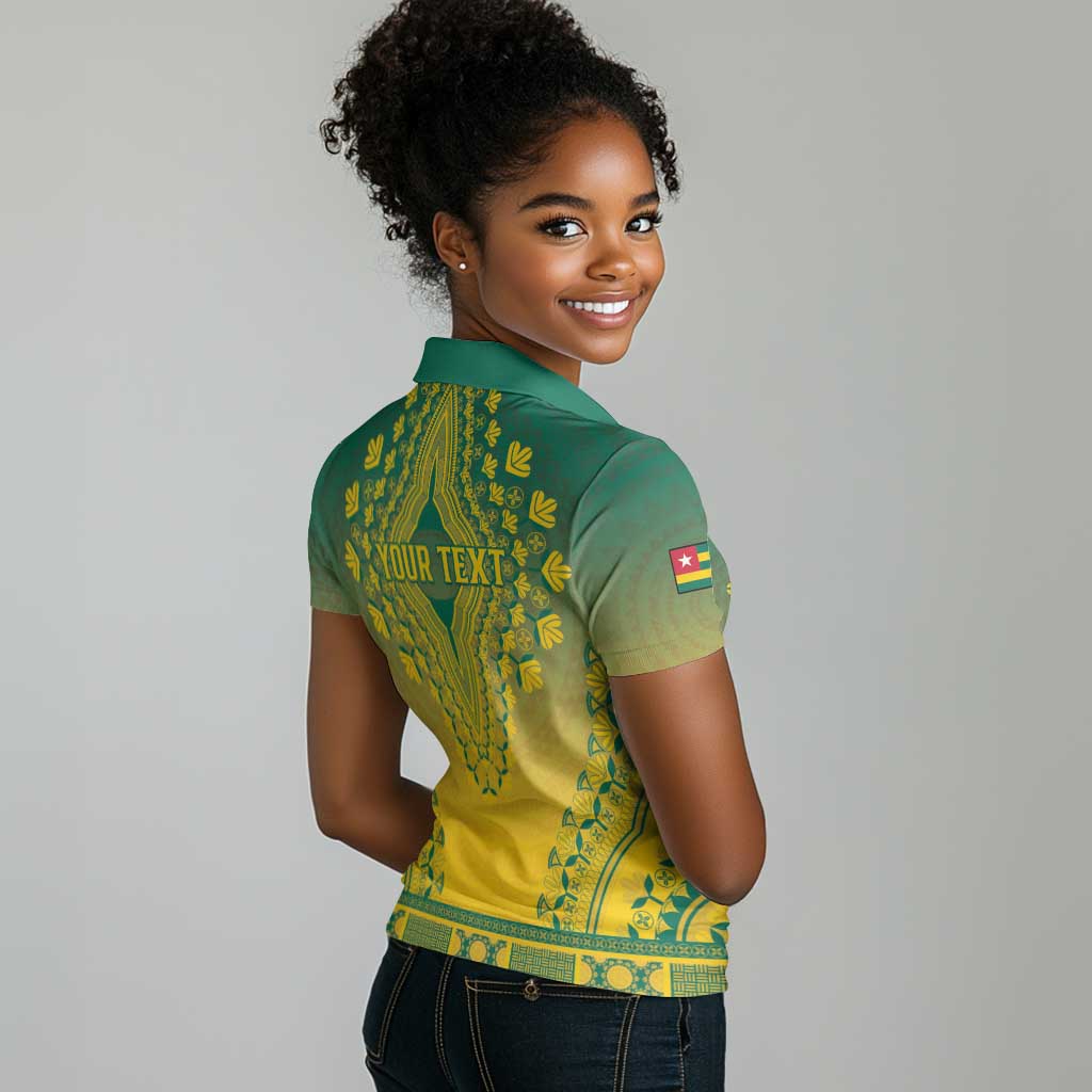 Personalized Afro Togo Women Polo Shirt African Dashiki Style - African Pride