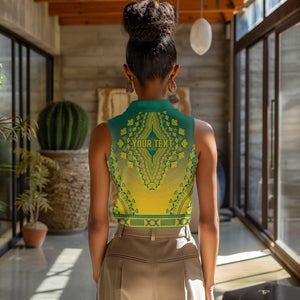 Personalized Afro Togo Women Sleeveless Polo Shirt African Dashiki Style - African Pride