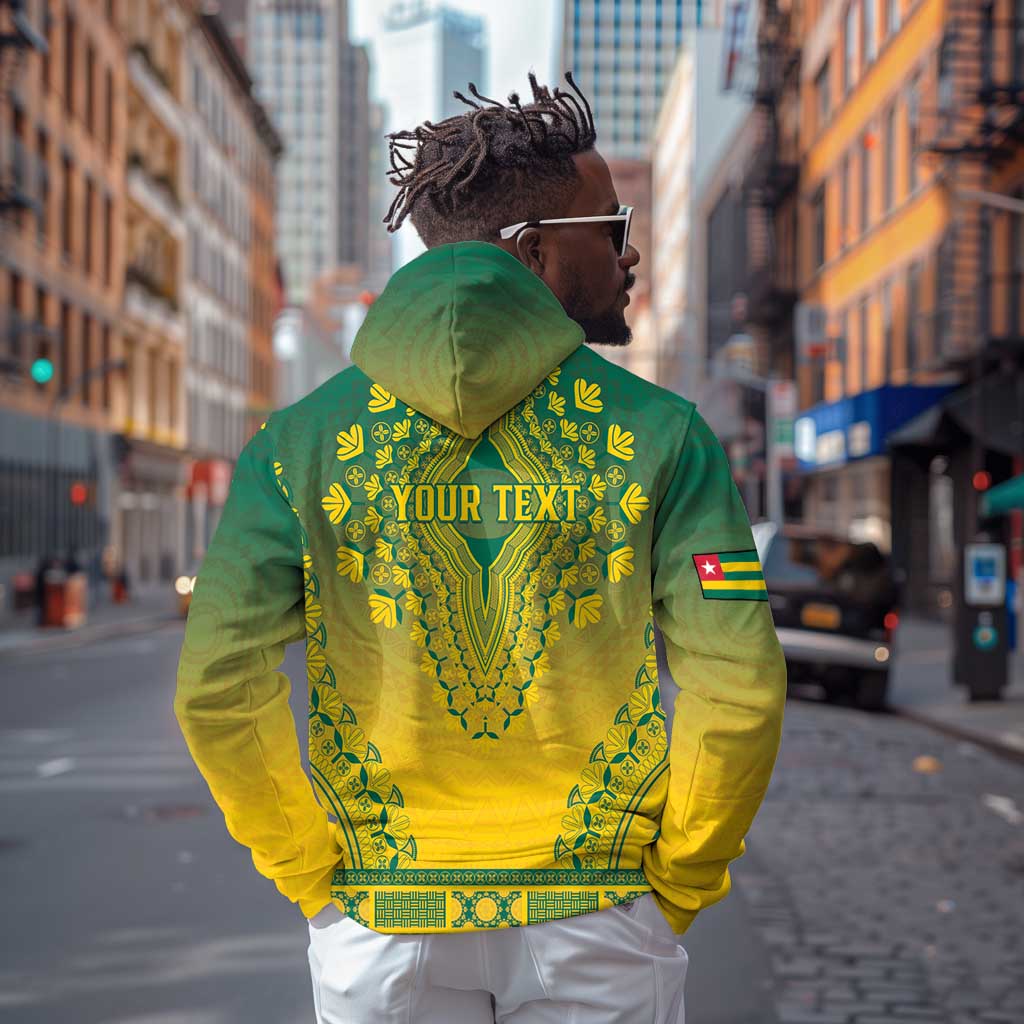 Personalized Afro Togo Zip Hoodie African Dashiki Style - African Pride
