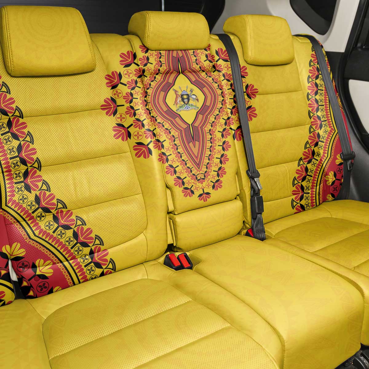Afro Uganda Back Car Seat Cover African Dashiki Style - African Pride