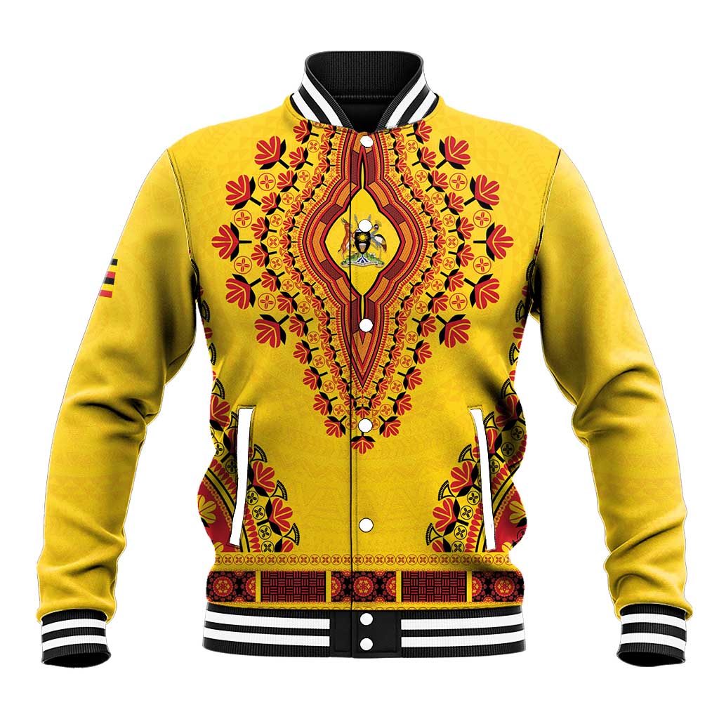 Personalized Afro Uganda Baseball Jacket African Dashiki Style - African Pride