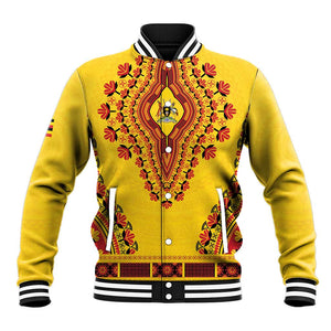 Personalized Afro Uganda Baseball Jacket African Dashiki Style - African Pride