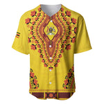 Personalized Afro Uganda Baseball Jersey African Dashiki Style - African Pride