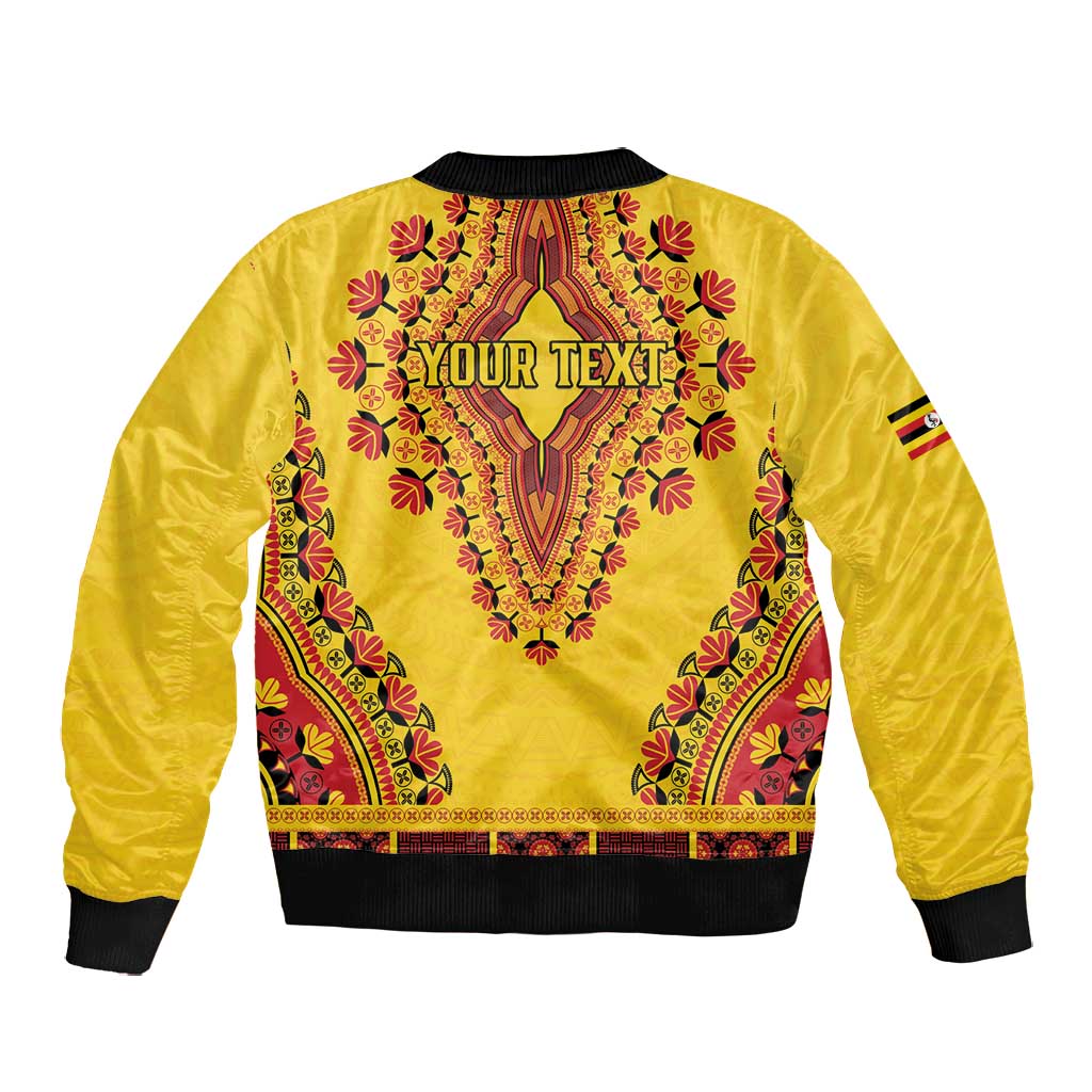 Personalized Afro Uganda Bomber Jacket African Dashiki Style - African Pride