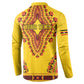 Personalized Uganda African Dashiki Button Sweatshirt