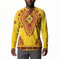 Personalized Uganda African Dashiki Button Sweatshirt