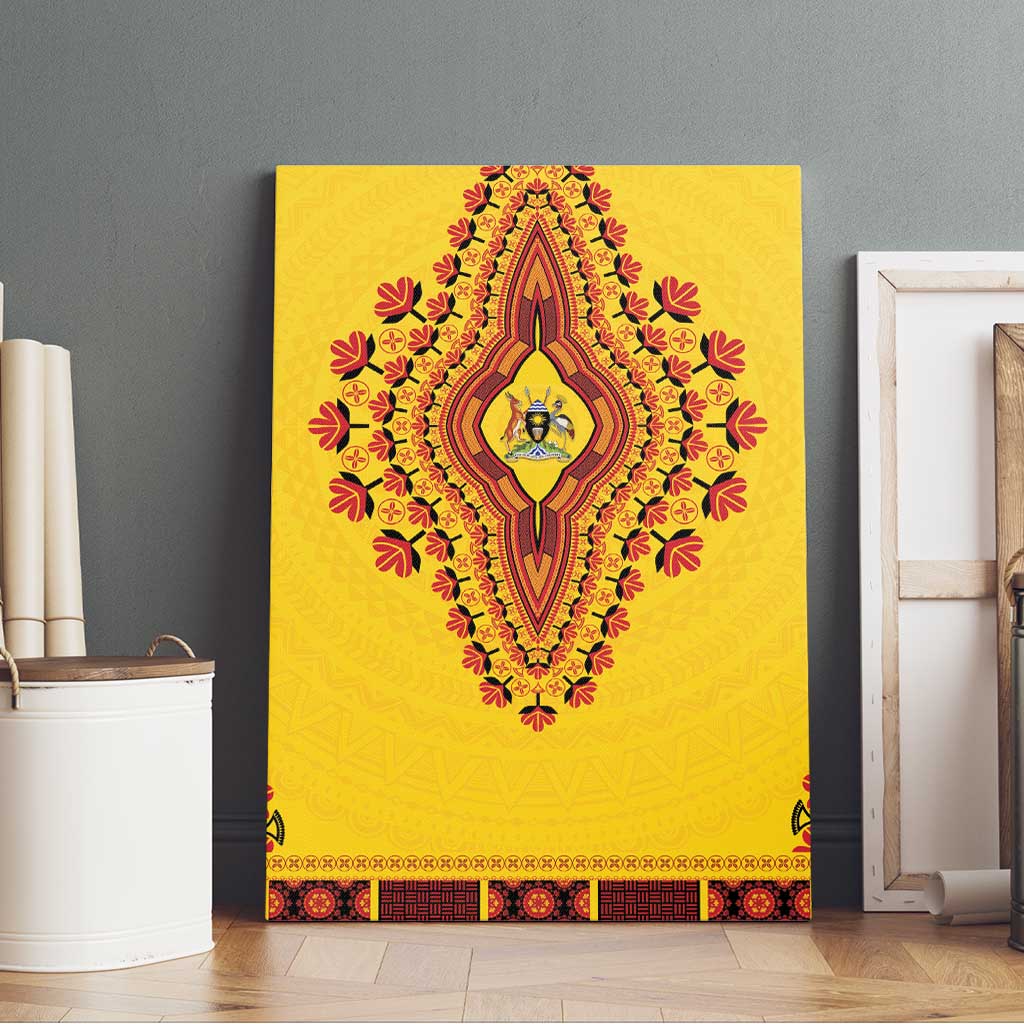 Afro Uganda Canvas Wall Art African Dashiki Style - African Pride