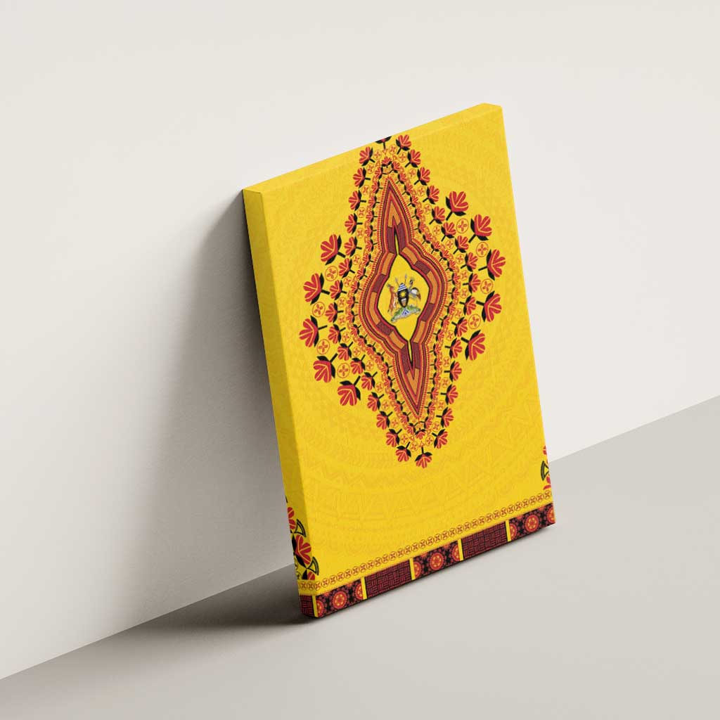 Afro Uganda Canvas Wall Art African Dashiki Style - African Pride