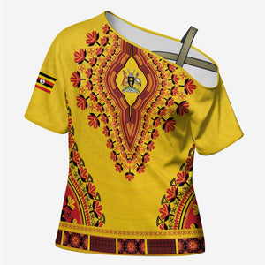 Personalized Uganda African Dashiki Cross Shoulder Shirt