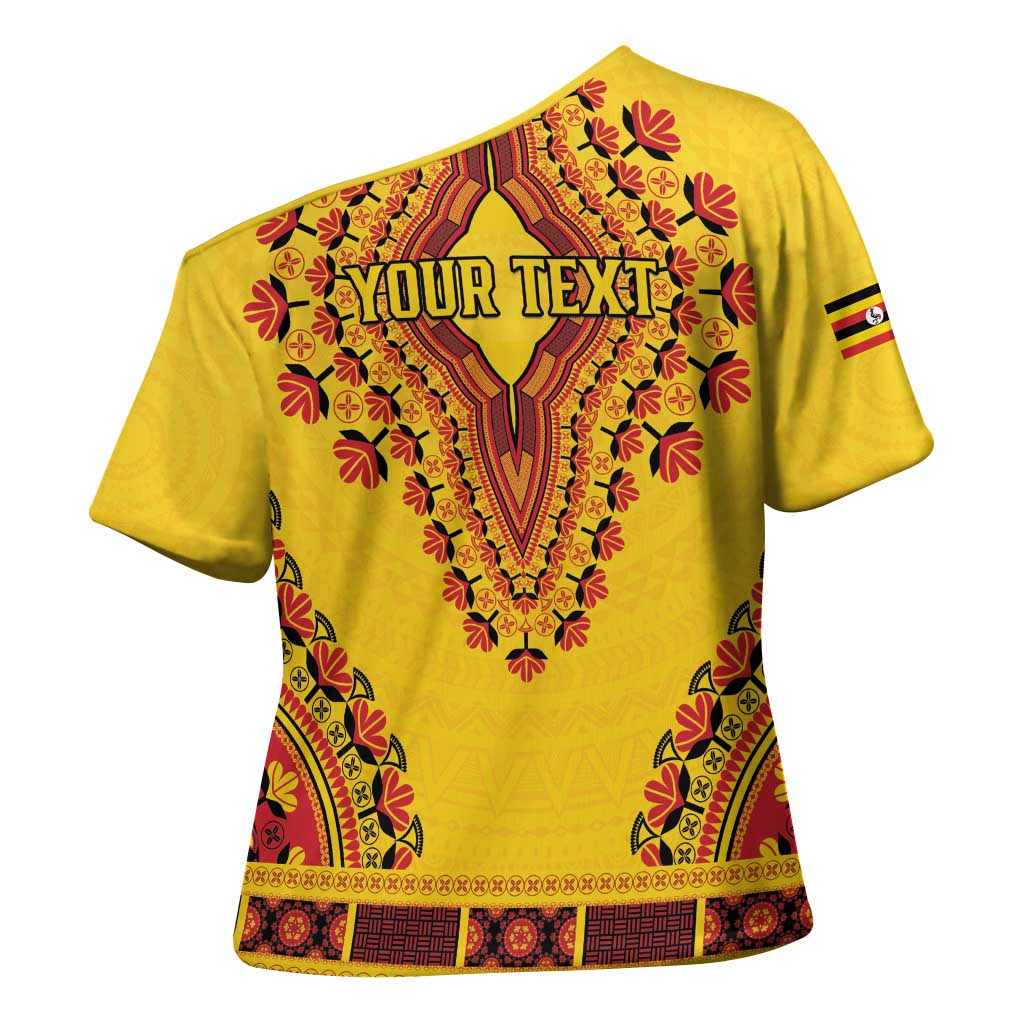 Personalized Uganda African Dashiki Cross Shoulder Shirt
