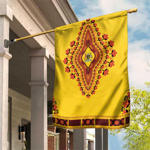 Afro Uganda Garden Flag African Dashiki Style - African Pride