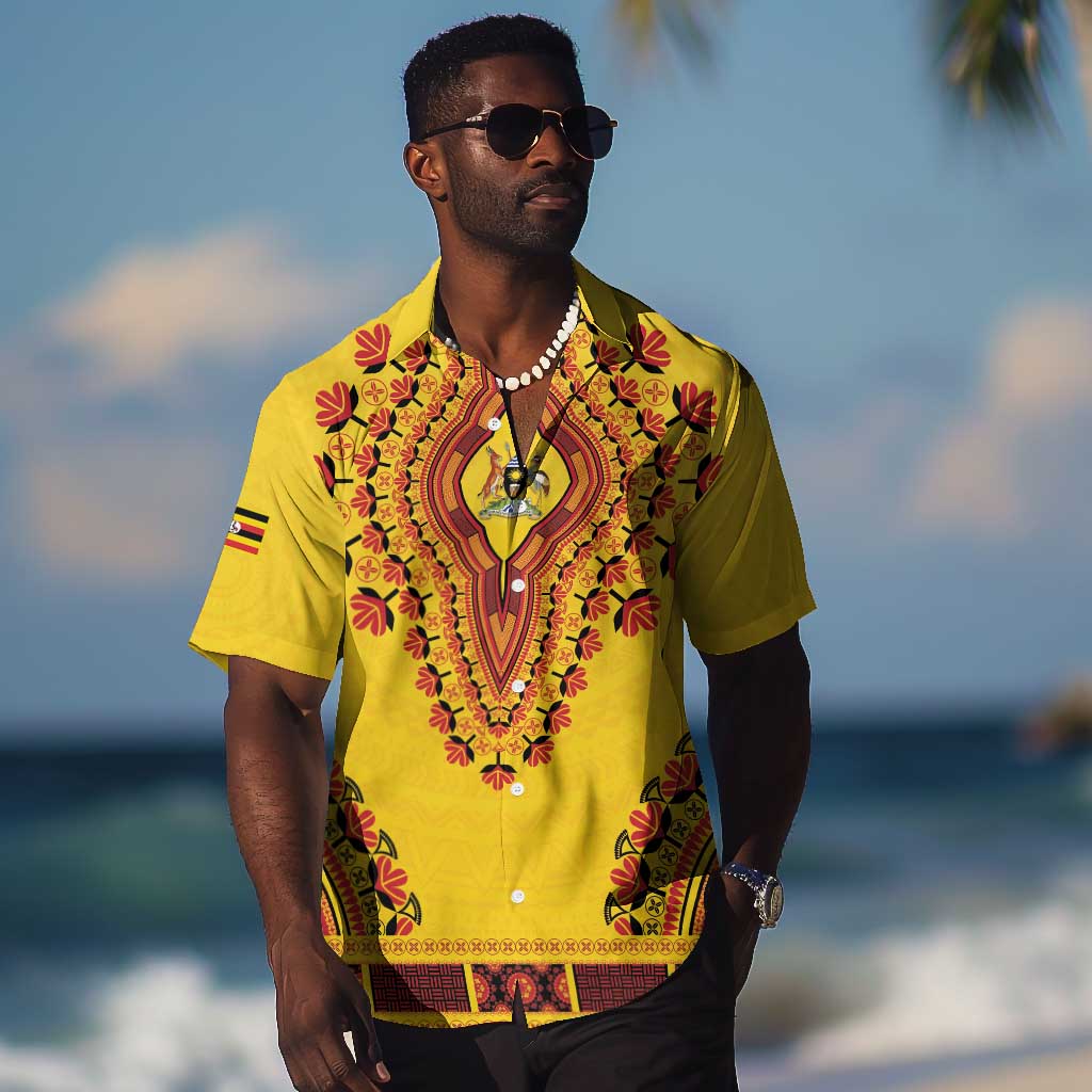 Personalized Afro Uganda Hawaiian Shirt African Dashiki Style - African Pride