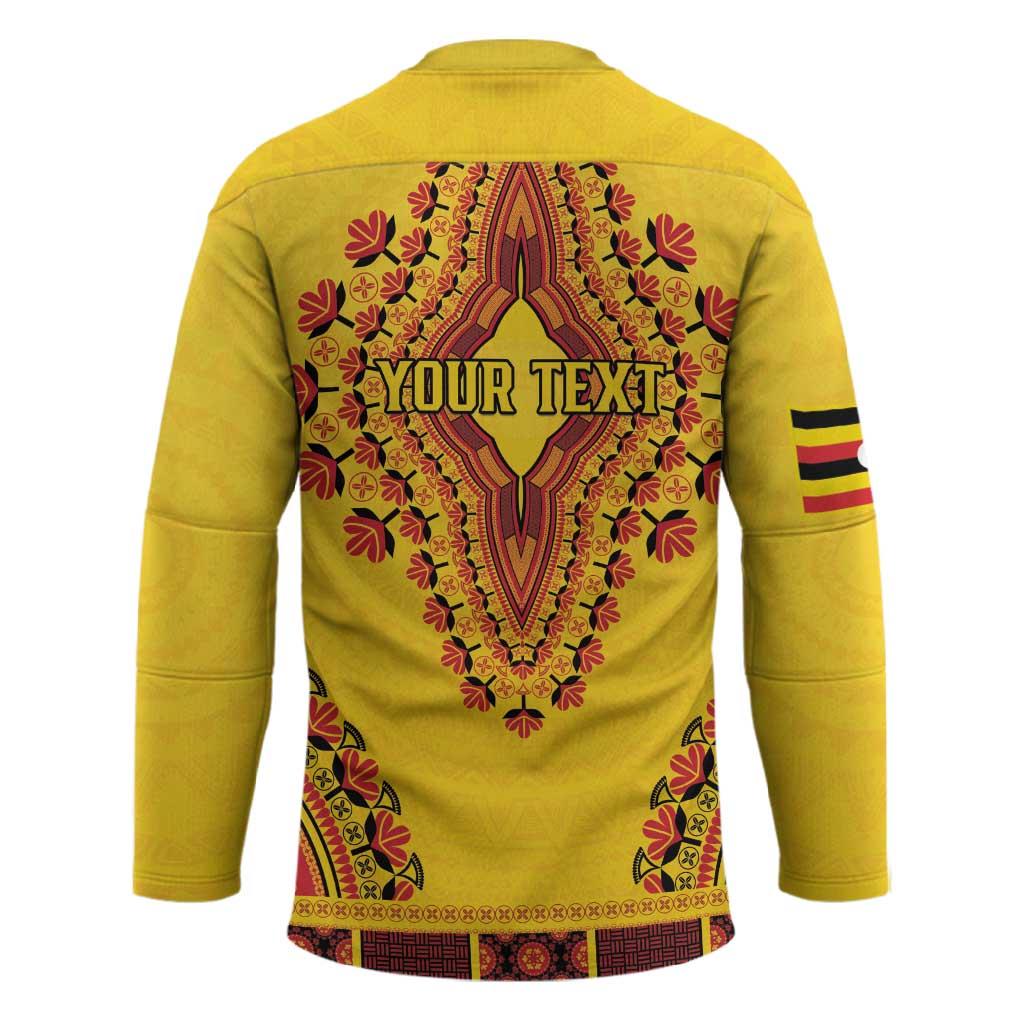 Personalized Uganda African Dashiki Hockey Jersey