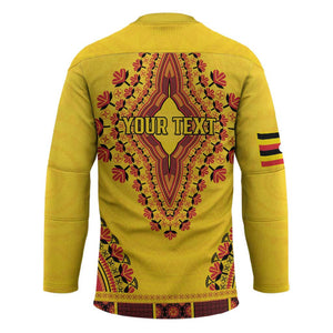 Personalized Uganda African Dashiki Hockey Jersey