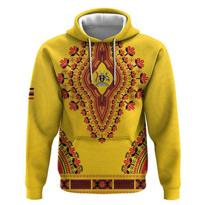 Personalized Afro Uganda Hoodie African Dashiki Style - African Pride